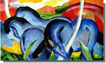 FRANZ MARC blue horses